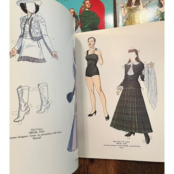 Lot of 3 Tom Tierney Paper Doll Books Judy Garland Greta Garbo Vivian Leigh - Picture 3 of 11